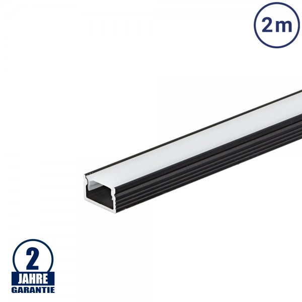 LED Profil 12x7mm Schwarz 2m LED Profil 12x7mm Schwarz 2m